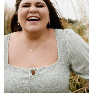 Smocked Midi Dress, 3x